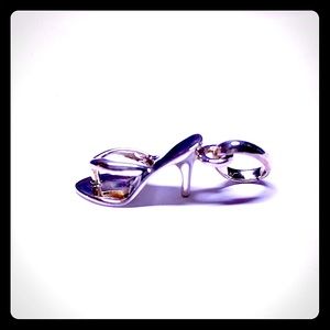 NEW Quality Sterling silver high heel charm 925